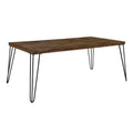 Wood Coffee Table in Rustic Oak and Black Q6496