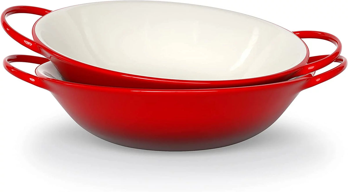 Ceramic Mini Wok Dishes, 40 Oz, Set of 2 D233170