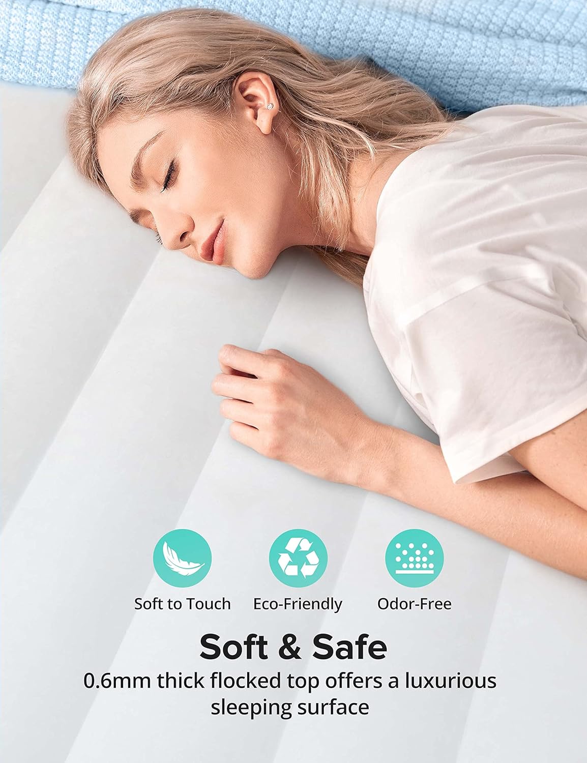 Queen Size Inflatable Air Mattress with Pump S901223