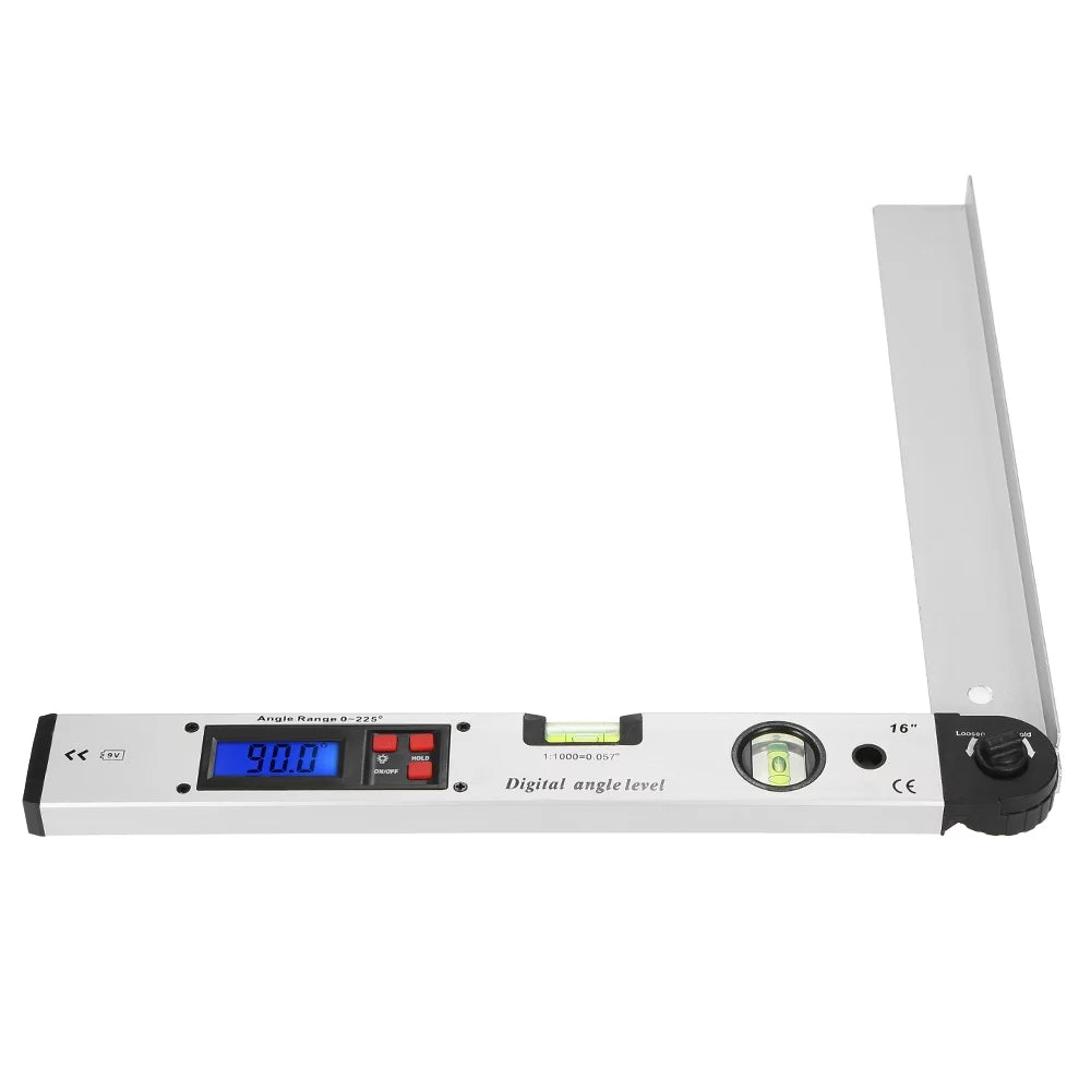 Digital Angle Level Meter 0-225 Degree 16inch 400mm Electronic Protractor W32968