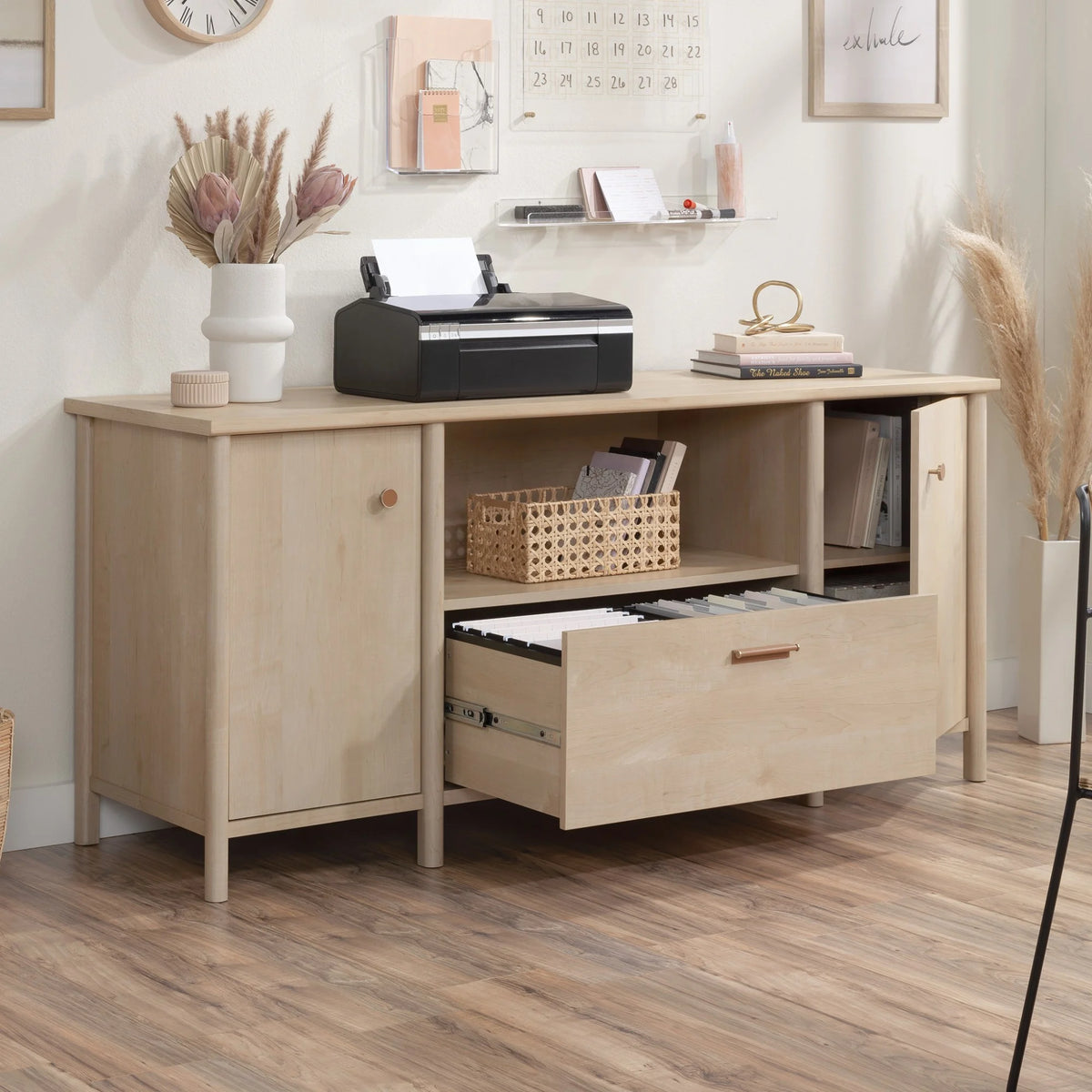 Natural Maple Engineered Wood Credenza V78712