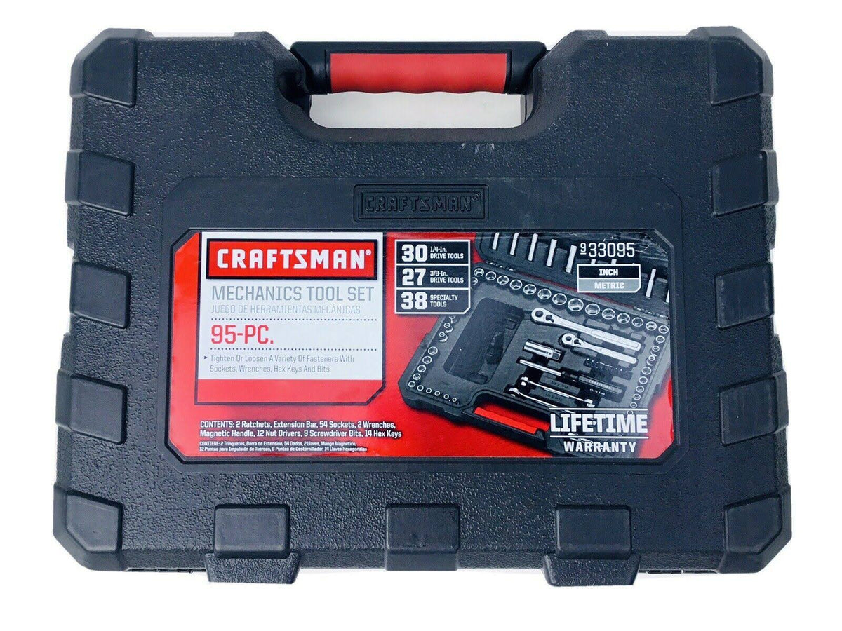 95 pc. Standard Metric Mechanic's Tool Set with Hard Case L694