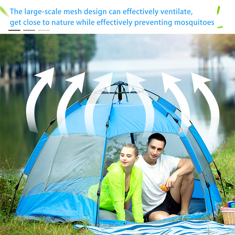 Two Layer Waterproof Dome Tent for 5 8 People Q3058