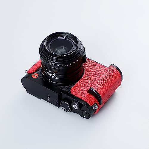 Black Leather Camera Half Case P6496
