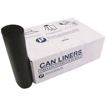 55-Gallon Black High-Density Can Liner 25 pack Y7364