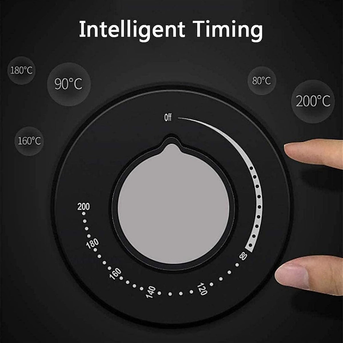 1230W Hot Air Fryer with Timer Temperature Control A9682