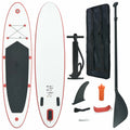 Inflatable Paddle Board Surfboard Red and White S570761