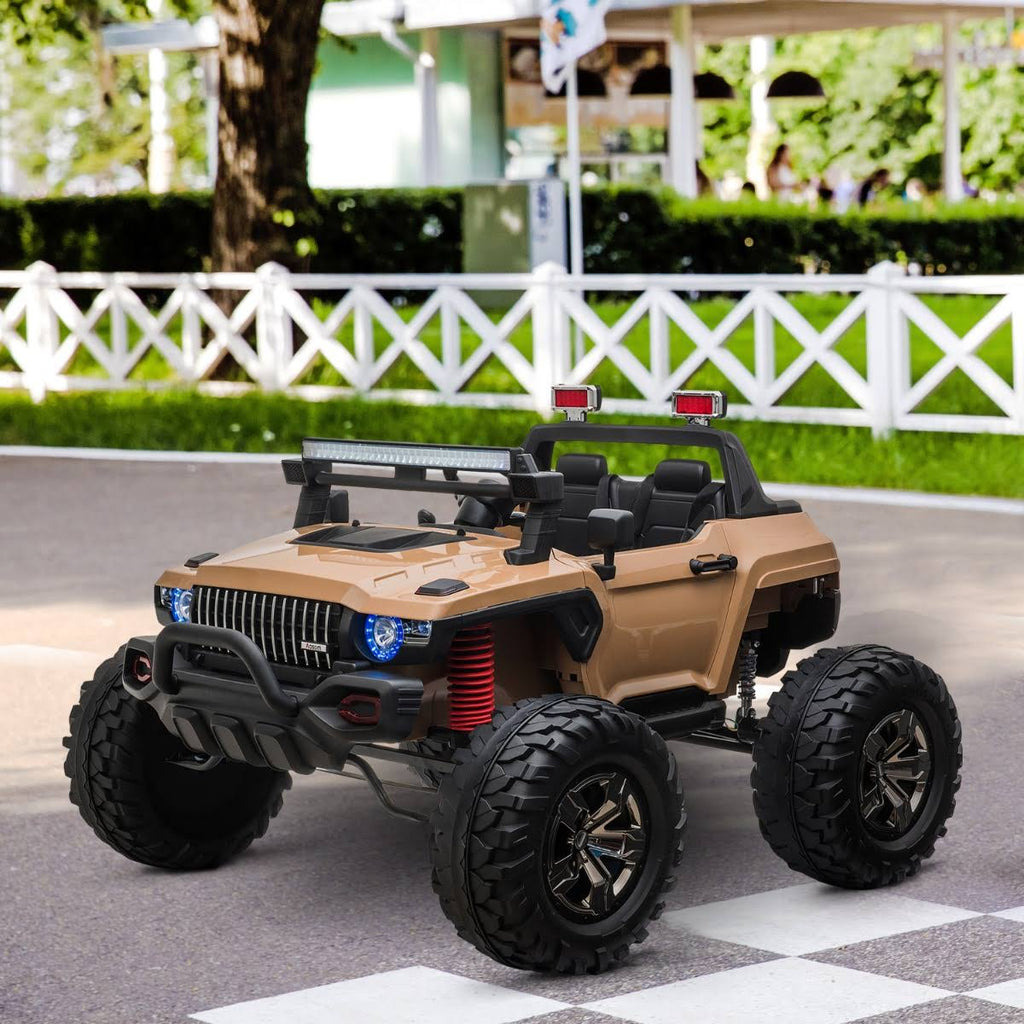 Ride on Car Off Road Truck SUV 12 V Electric Battery Powered with Remote Control Yellow O64244