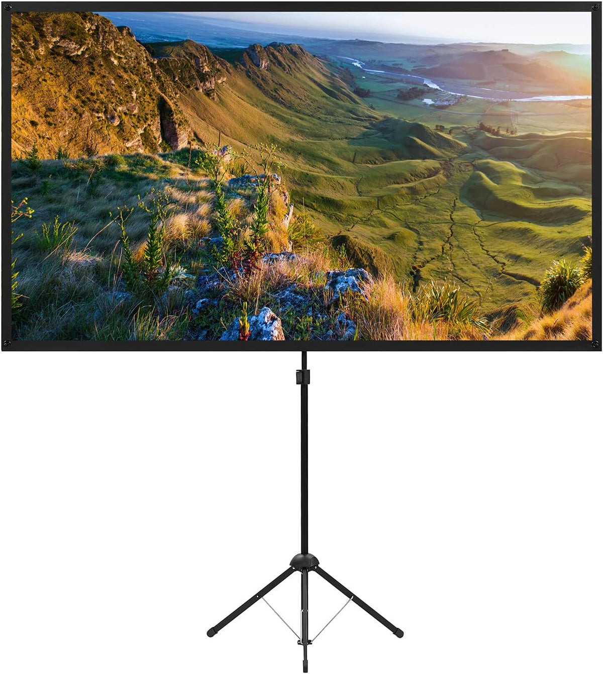 80 Inch 16:9 Portable Projector Screen with Stand D81235
