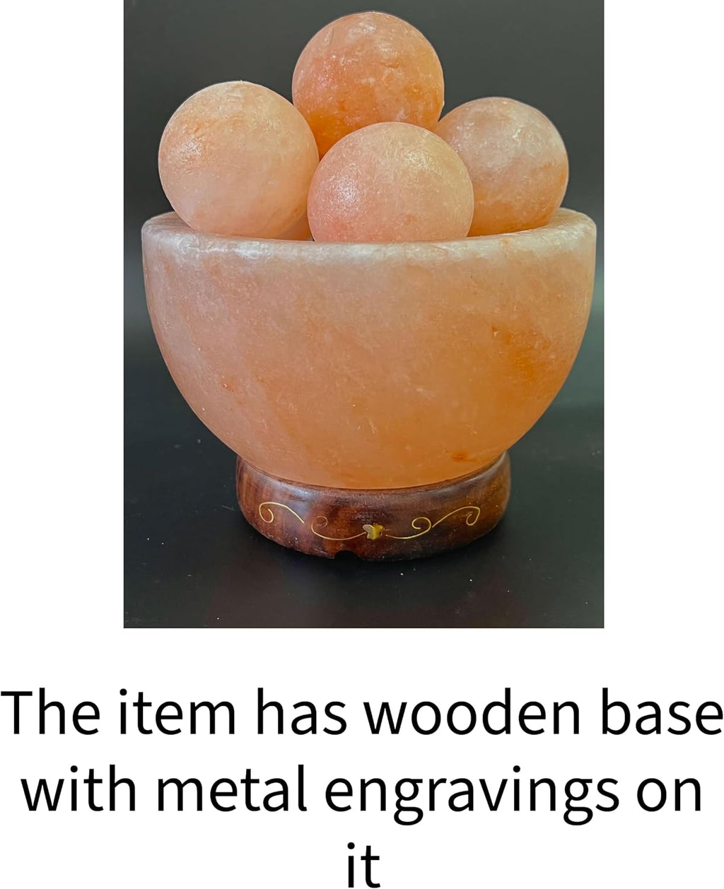 6 inches 8 lbs. Himalayan Salt Lamp with Dimmer Switch and Extra Bulb I3234