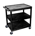 Large Flat Shelf Cart Three Shelves J36183