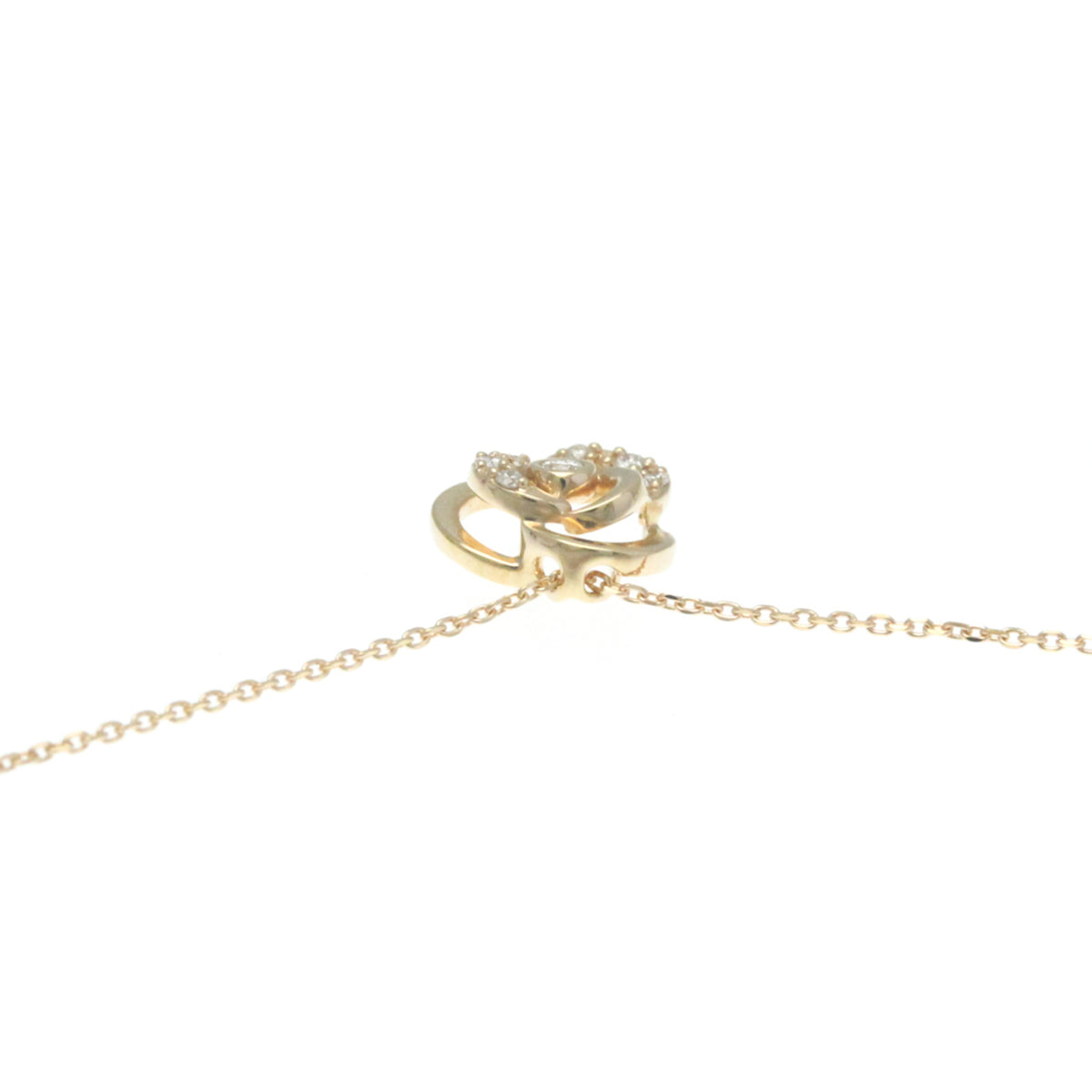 Pink Gold Diamond Pendant Necklace H388562
