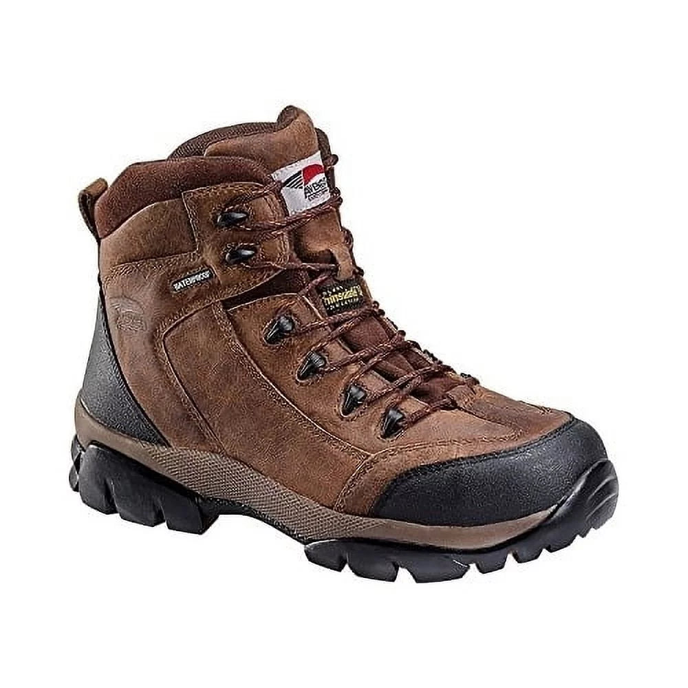 Brown Composite Toe Insulated Waterproof Work Boots F378
