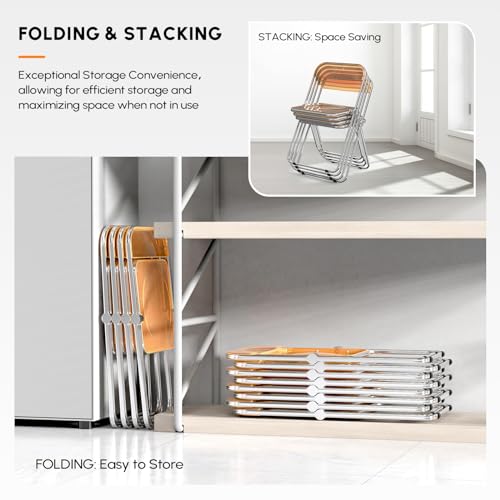 Clear Acrylic Folding Chairs 2 Pack T713