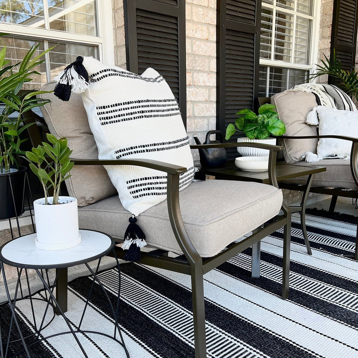 3-piece Padded Patio Conversation Set X988263