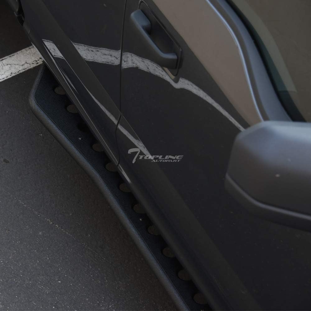 Textured Black Round Pattern Side Step Rail Nerf Bars Z7699