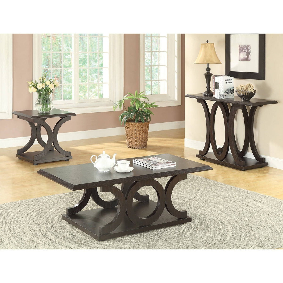 Cappuccino End Table J171