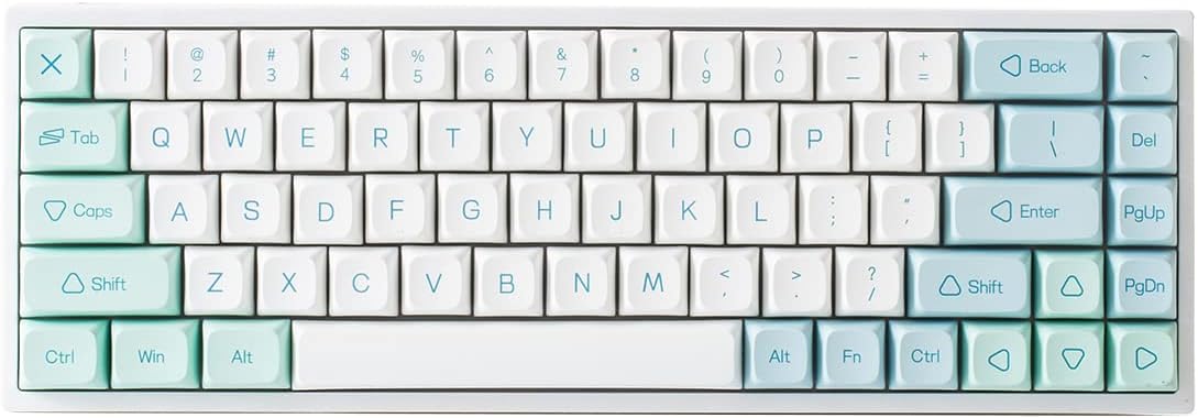 Hot Swappable Mechanical Keyboard 68-Key with Translucent ABS Keyboard Case, RGB Backlit Q477904