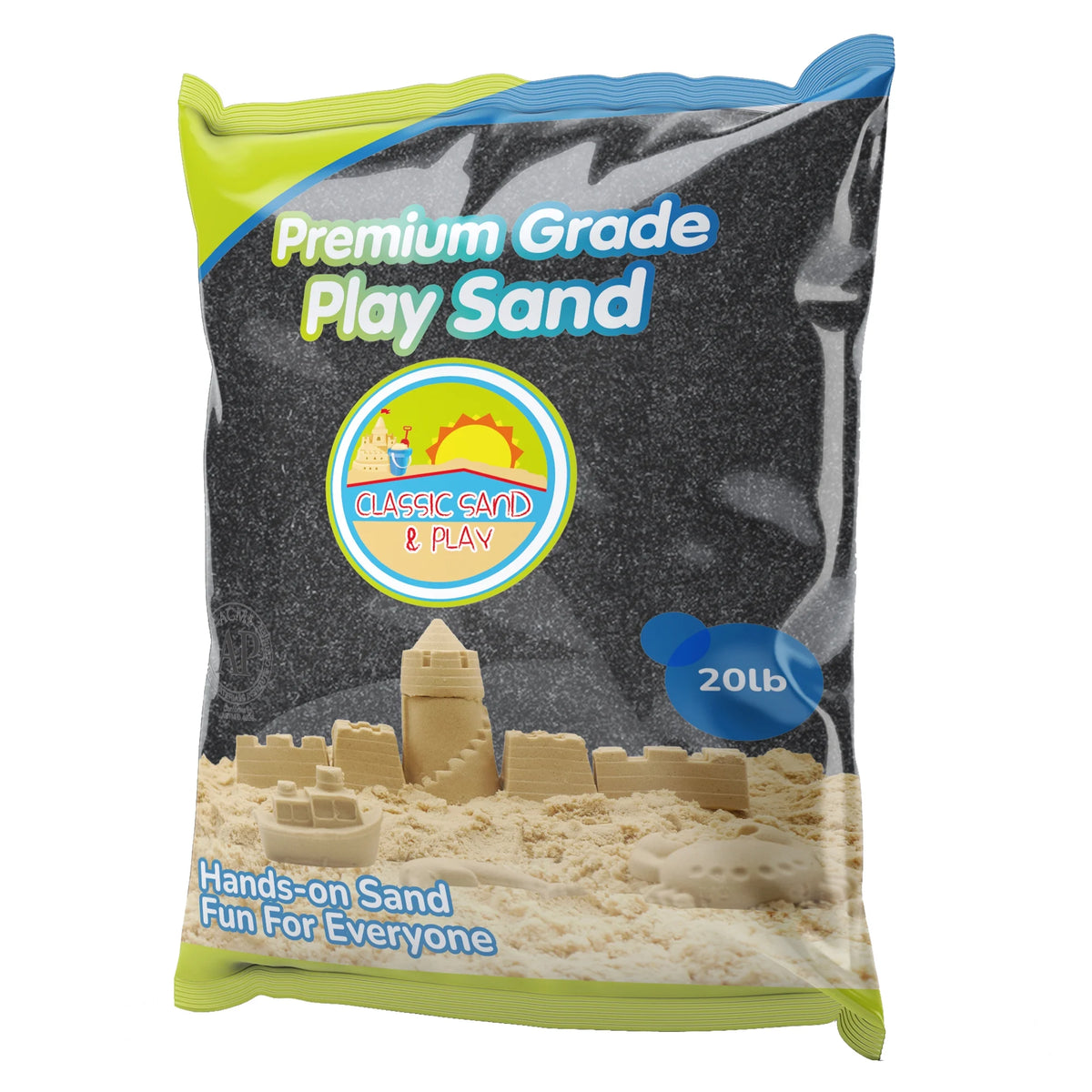 Black Colored Play Sand, 20 lb. Bag T519453