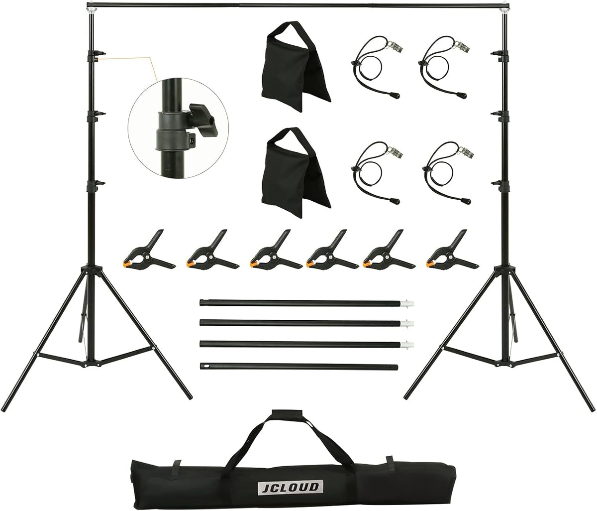 8.5x10 Ft Adjustable Backdrop Stand with Carrying Bag K59869