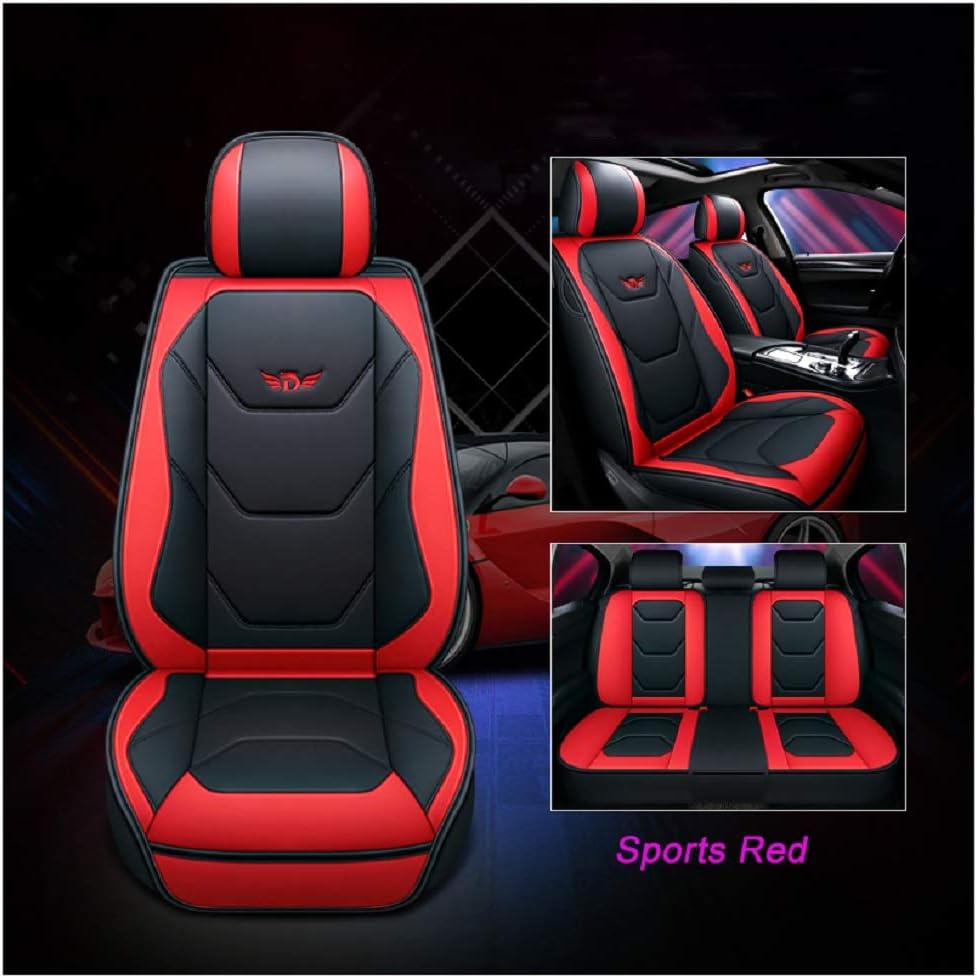 PU Leather Car Seat Covers 5 Seats Full Set G577289
