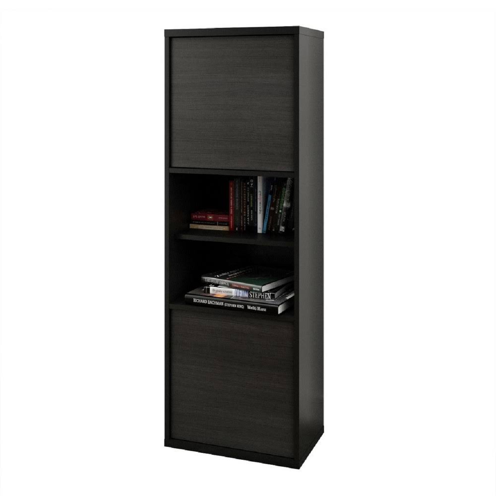 Black and Ebony 2-Door Bookcase A29865