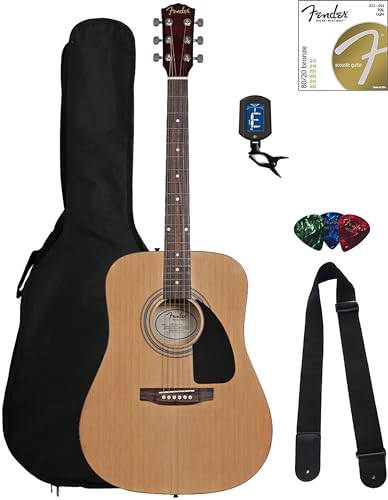 Sunburst Dreadnought Acoustic Guitar Bundle with Gig Bag P533