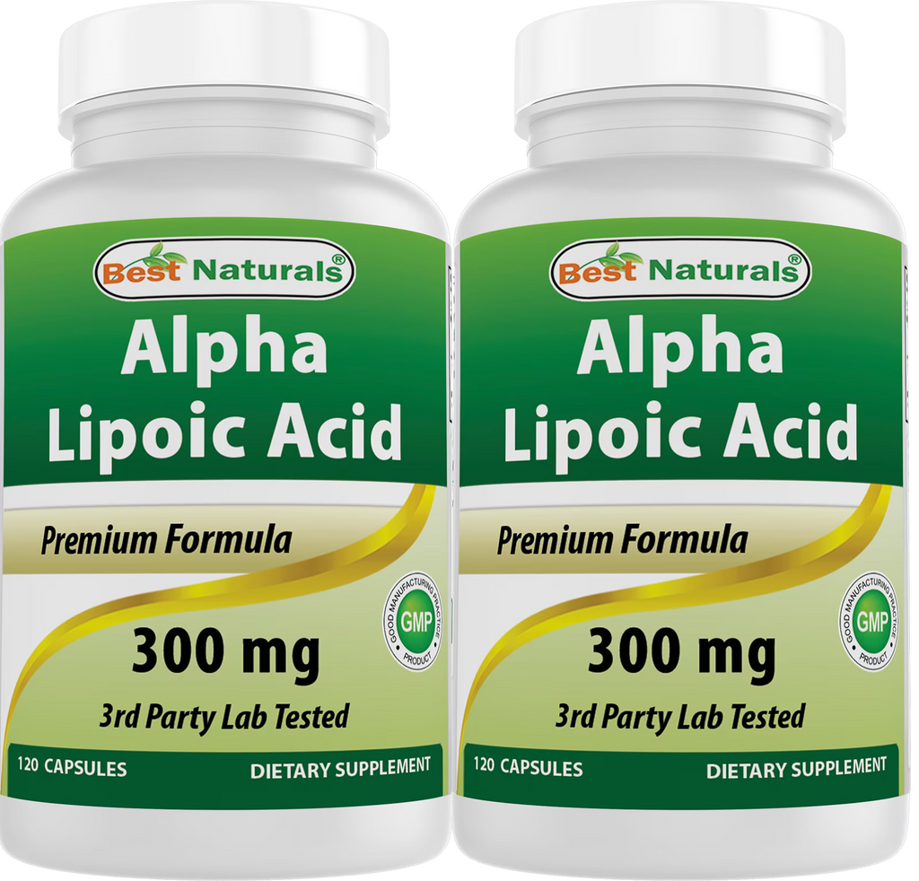 2 Pack Alpha Lipoic Acid 300 mg 120 Capsules X81718