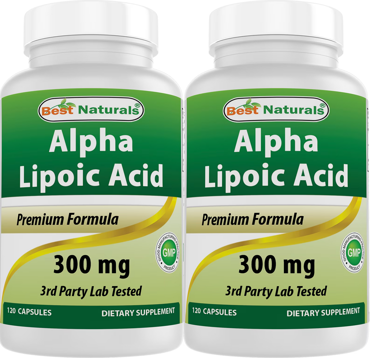 2 Pack Alpha Lipoic Acid 300 mg 120 Capsules X81718