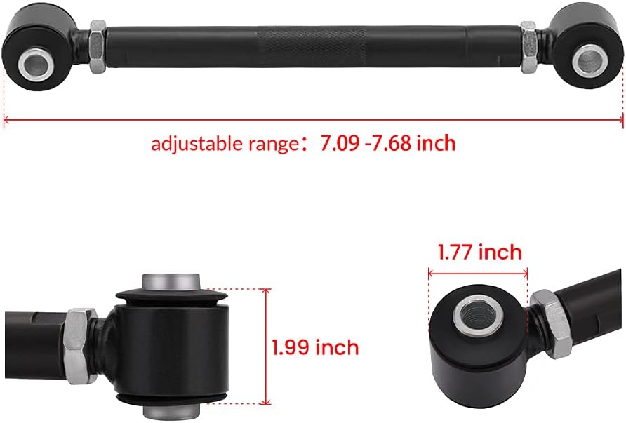 4 Pcs Adjustable Rear Camber Control Arm Toe Ball Joint X217648