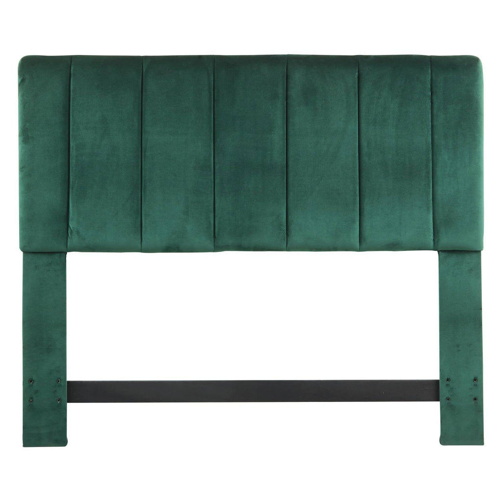 Green Velvet Queen Headboard H541142