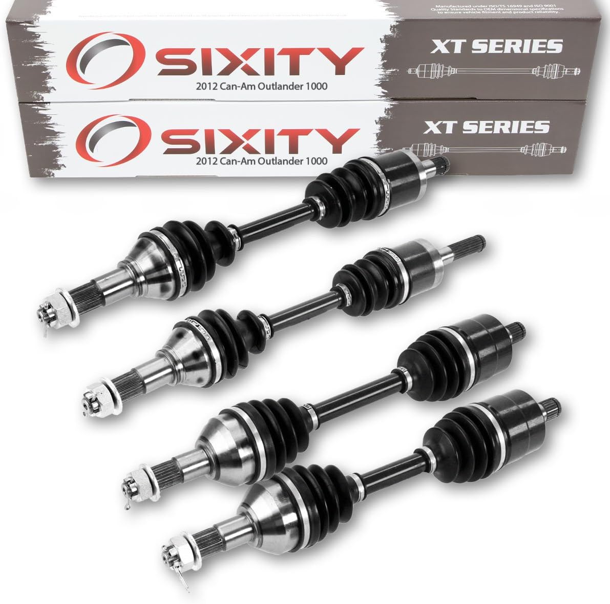 Front Rear Left Right Axles for Can-Am Outlander 1000 4X4 Z85392