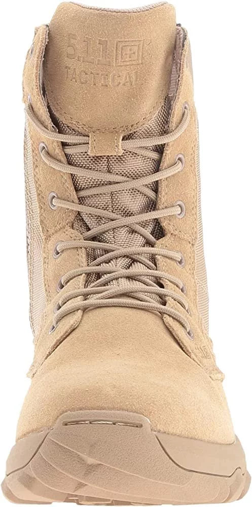 Coyote Leather Side Zip Work Boots K1751