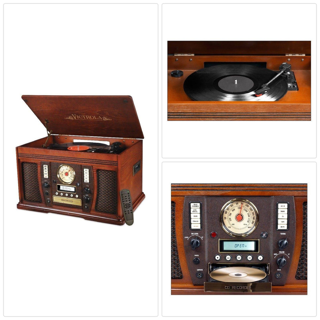 Wooden Turntable with Bluetooth Y4205