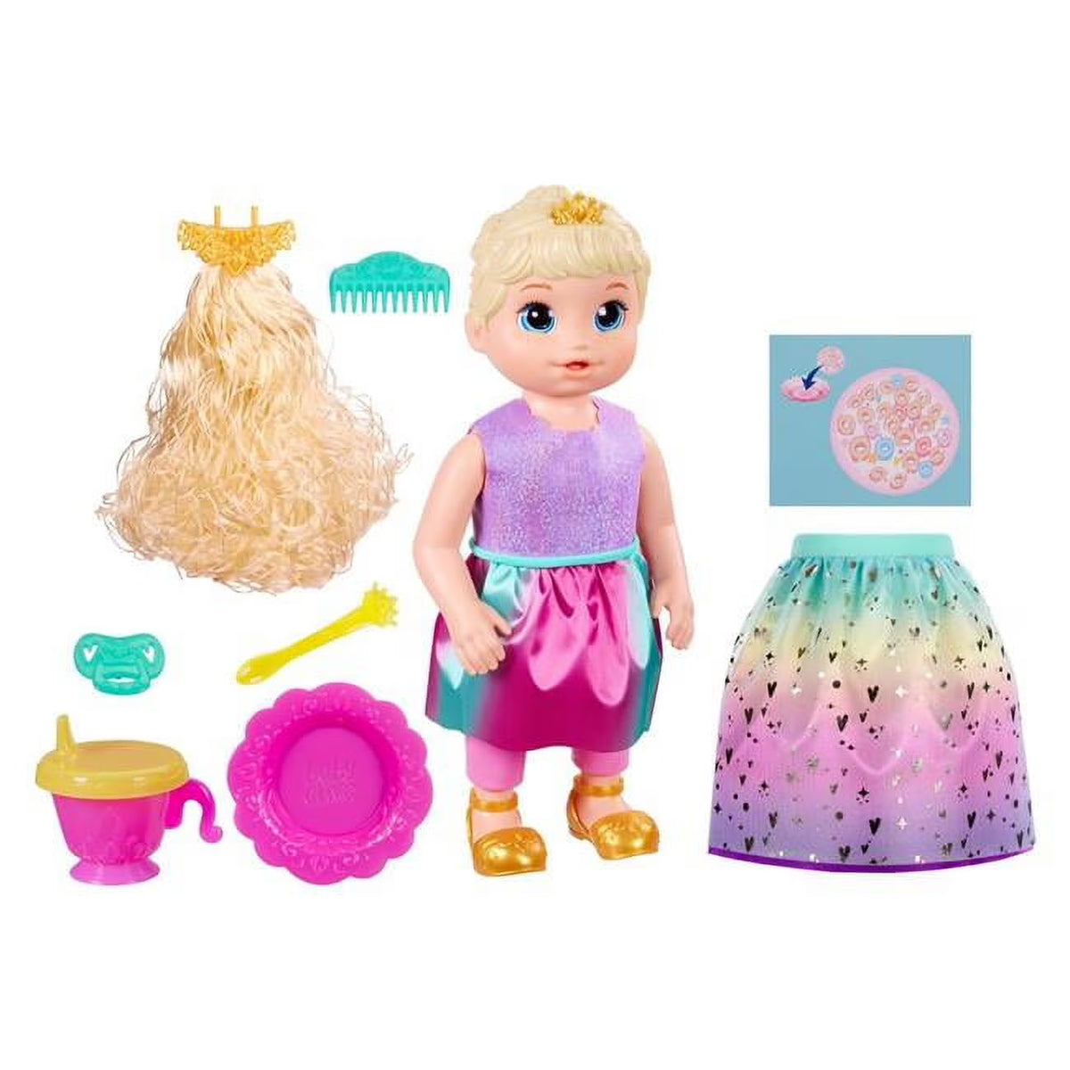 18 in. Baby Alive Princess Ellie Grows Up Doll, Set of 2 K5498
