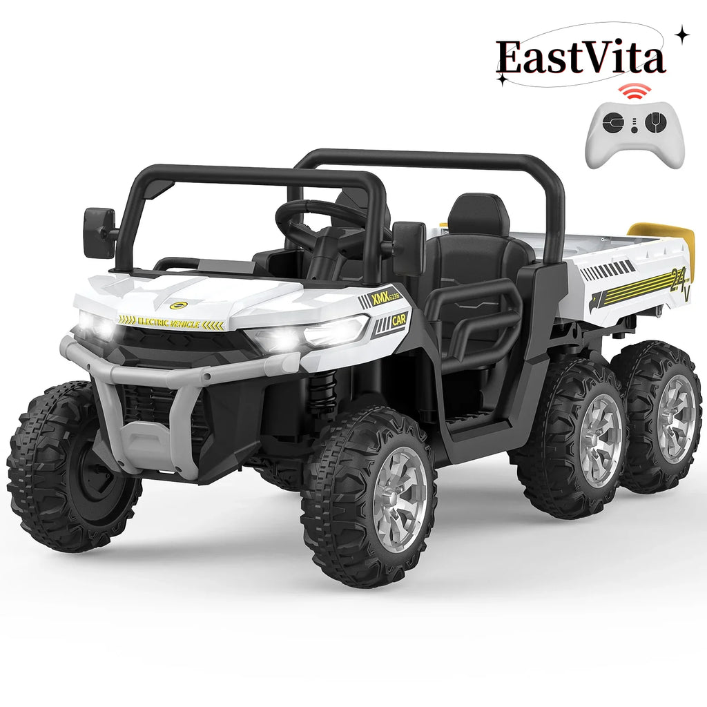 24V 6 Wheels Electric Ride on Tractor Dump Truck Q310