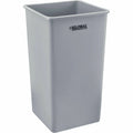 Gray 50 Gallon Square Plastic Garbage Can I539162