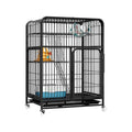 3-Tier Metal Cat Cage with Wheels H893231