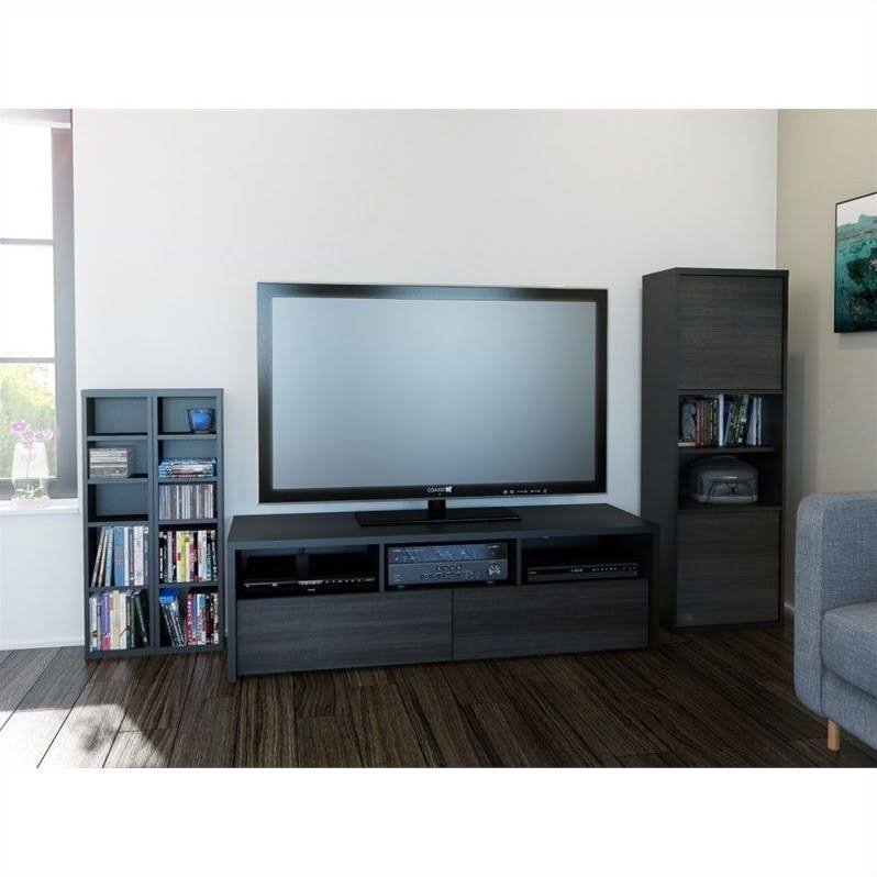 Black and Ebony 2-Door Bookcase A29865