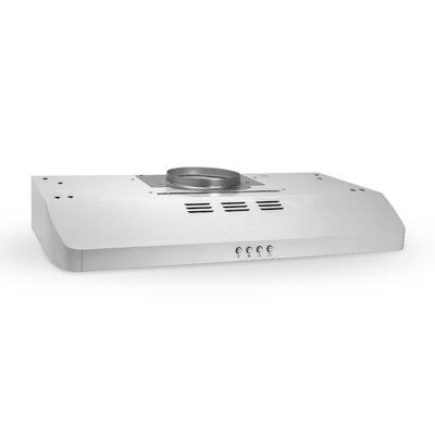 White 30x22 220 CFM Convertible Under Cabinet Range Hood O899