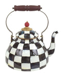3-Qt. Courtly Check Enamel Tea Kettle D2924