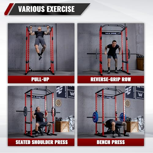 Power Cage Squat Rack 1200lbs Capacity Weight Cage K879