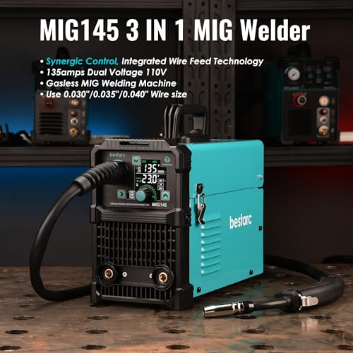 3 in 1 MIG Welder 110V/220V Dual Voltage Gas/Gasless Flux Core B338