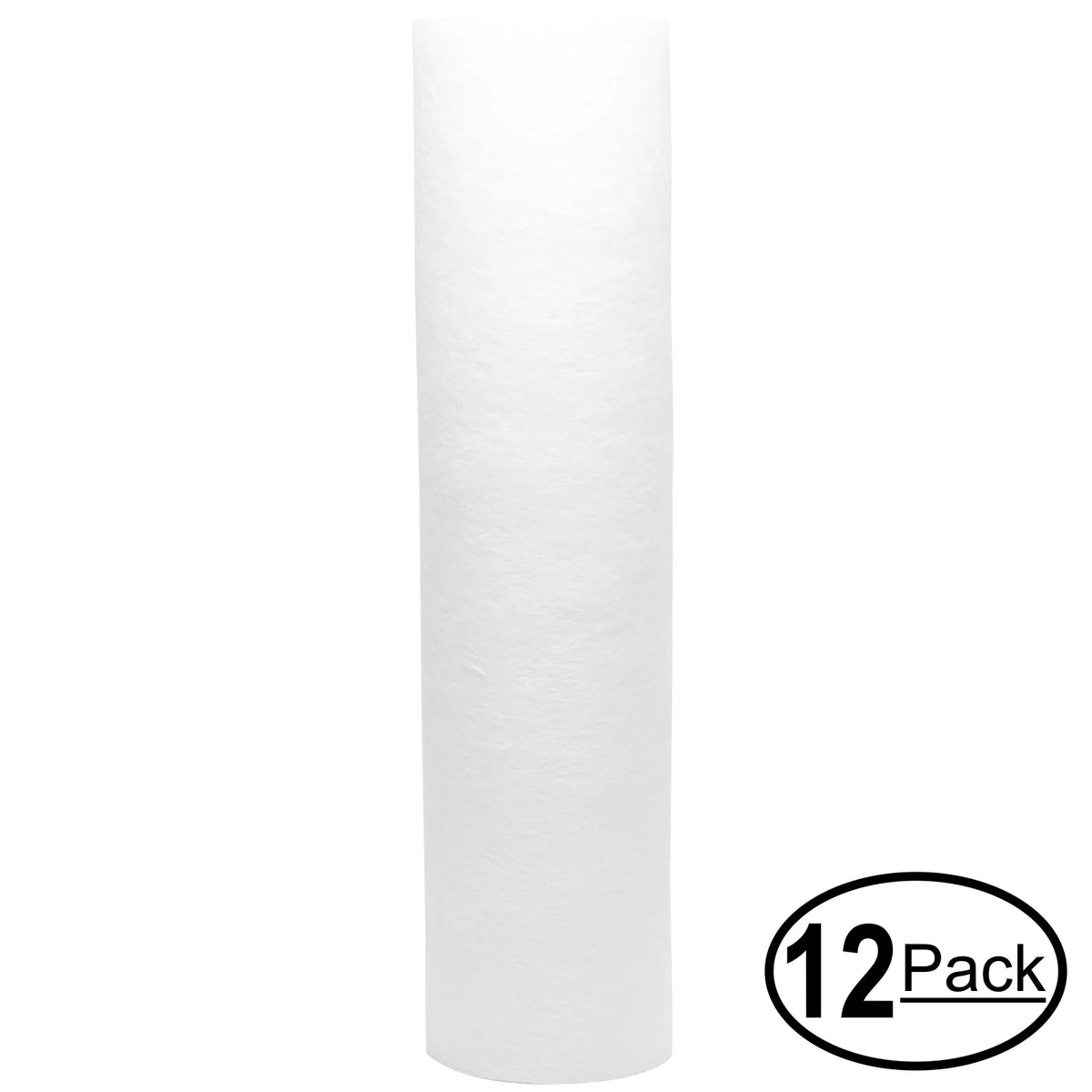 12-Pack 10-inch 5-Micron Polypropylene Sediment Filter Cartridge E356146