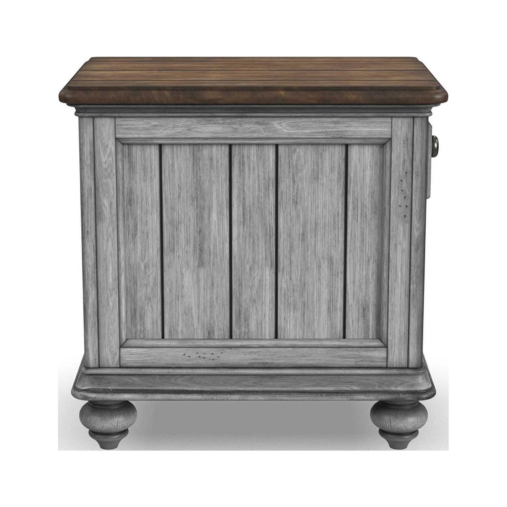Brown Wood Chairside Table T5849