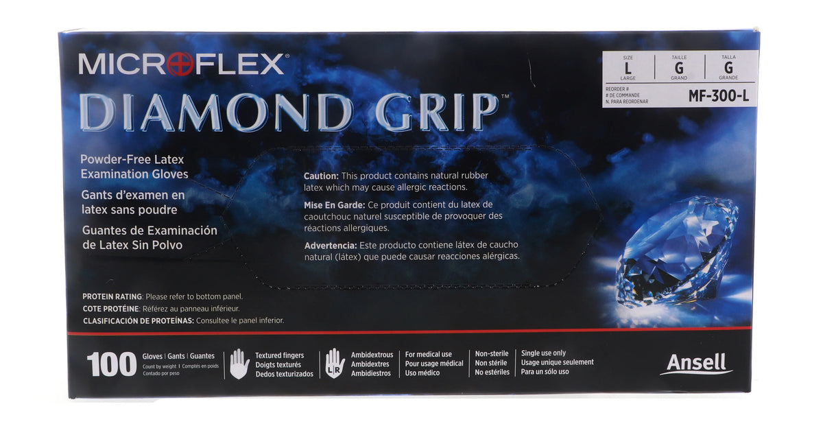 Latex Examination Glove Large White 100pcs 5 Pack V263