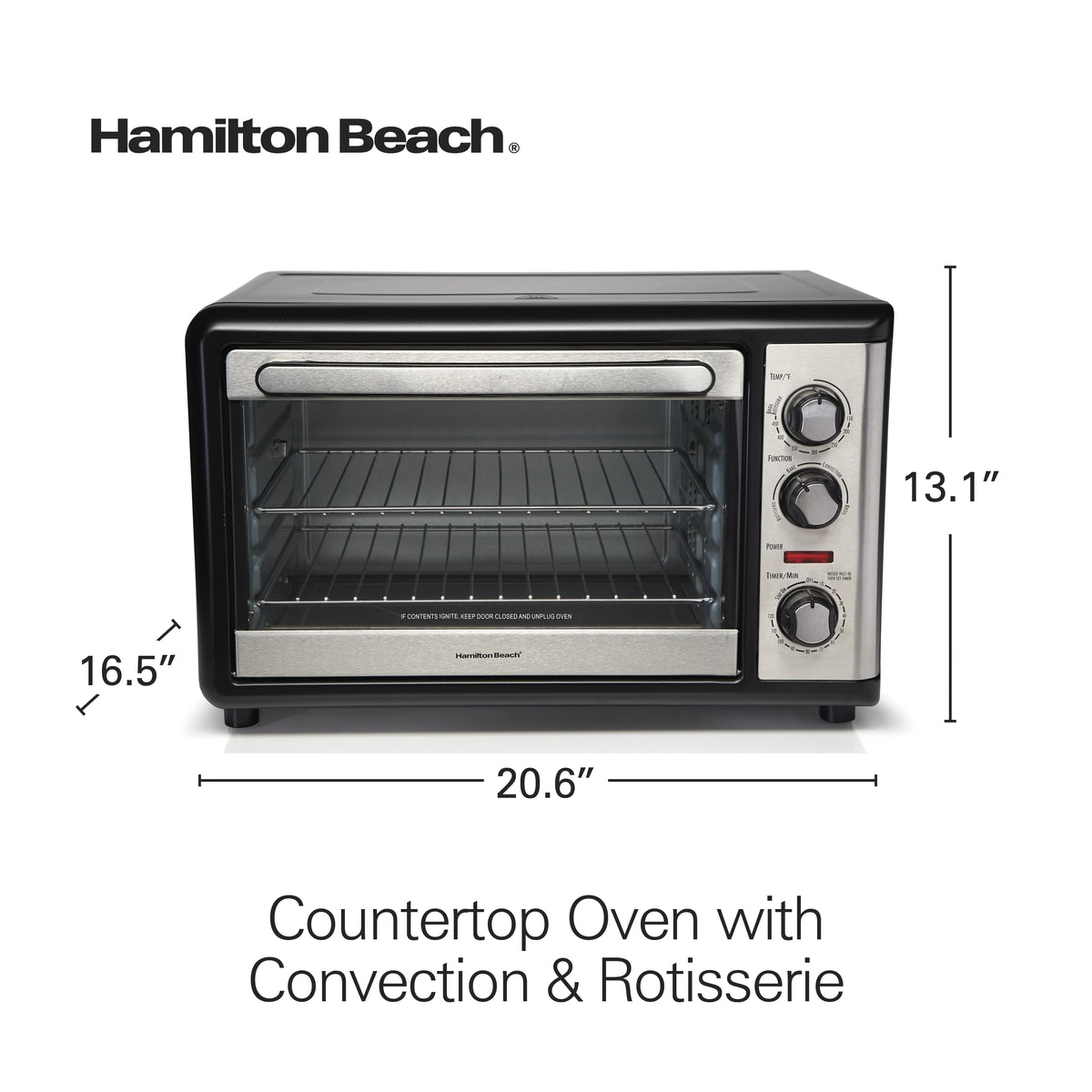 Stainless Steel Countertop Oven with Convection and Rotisserie U653