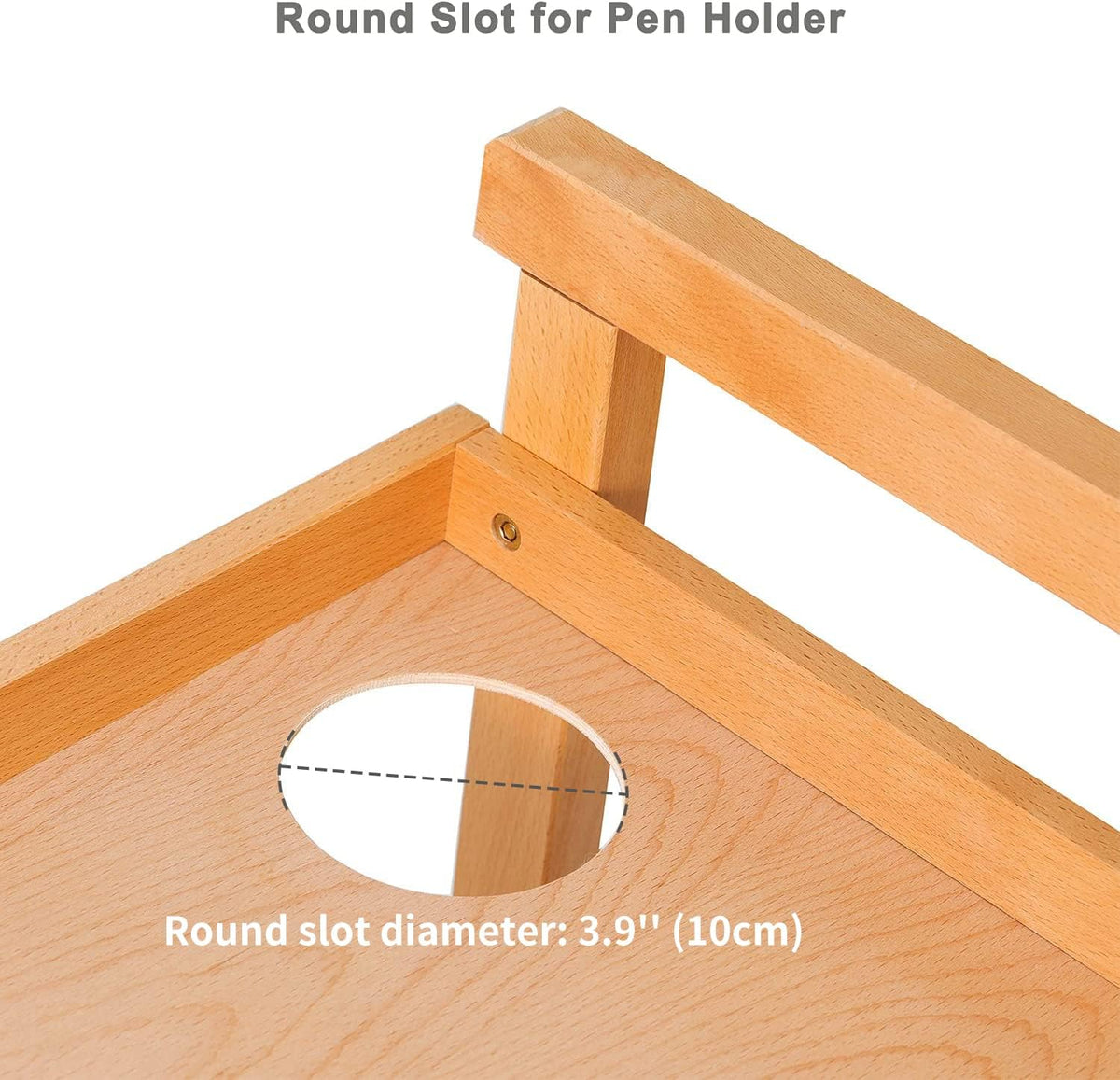 3-Tier Rolling Beechwood Art Cart Storage Organizer K610918