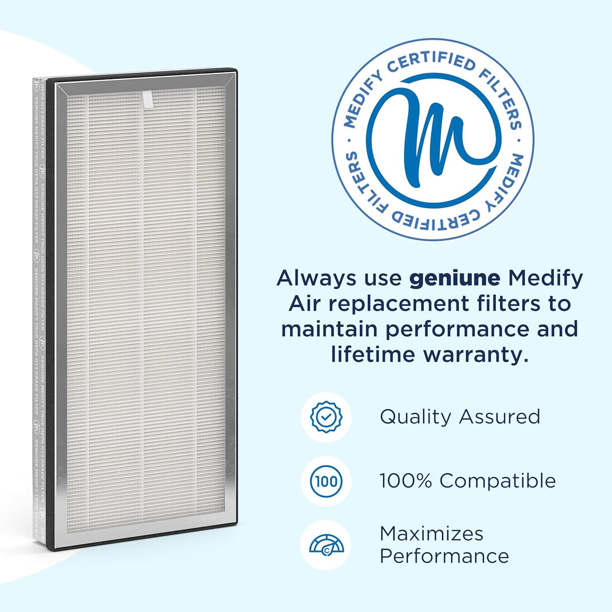 1-Pack H13 HEPA Replacement Filter O15218