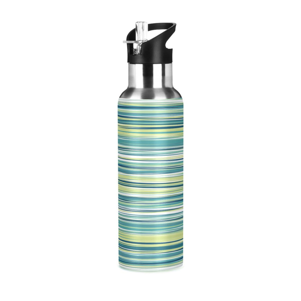 Green Stainless Steel Water Bottle with Straw Lid 20 OZ U60240